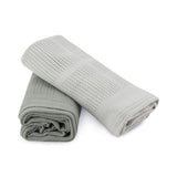 Little Bamboo Cellular Blanket 2pk - Bayleaf - Little Bamboo