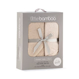 Little Bamboo Hooded Towel 2pk - Iced Coffee - Little Bamboo