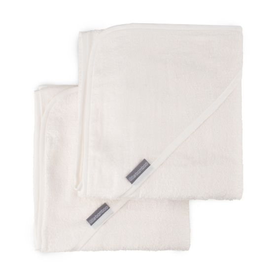 Little Bamboo Hooded Towel 2pk - Natural - Little Bamboo