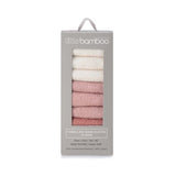 Little Bamboo Towelling Washer 10pk - Dusty Rose - Little Bamboo