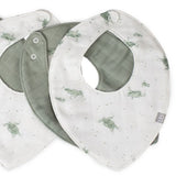 Little Bamboo Muslin Bib 5pk - Turtle Bay - Little Bamboo