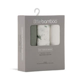 Little Bamboo Muslin Wraps 3pk - Turtle Bay - Little Bamboo