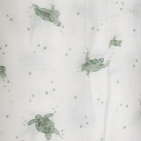Little Bamboo Muslin Wraps 3pk - Turtle Bay - Little Bamboo
