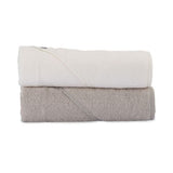 Little Bamboo Hooded Towel 2pk - Stone Grey - Little Bamboo