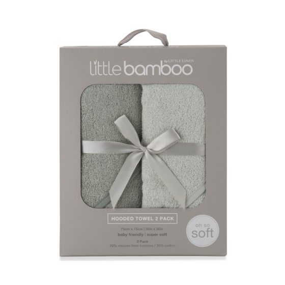 Little Bamboo Hooded Towel 2pk - Turtle Bay - Little Bamboo