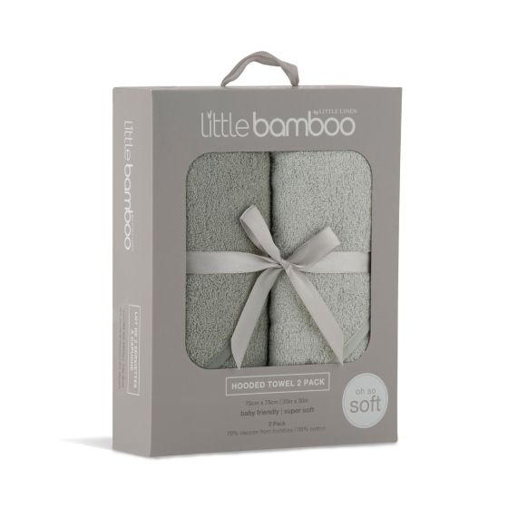 Little Bamboo Hooded Towel 2pk - Turtle Bay - Little Bamboo