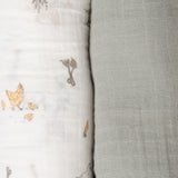 Little Linen Muslin Wraps 3Pk - Farmyard Lamb