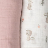 Little Linen Muslin Wraps 3pk - Harvest Bunny - Little Linen