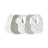 Little Linen Jersey Bib 5pk - Farmyard Lamb - Little Linen