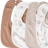 Little Linen Jersey Bib 5pk - Bushland Bear - Little Linen