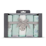Little Linen Towelling Washer 5pk - Starburst Elephant - Little Linen