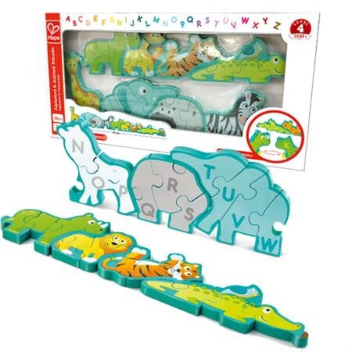 Alphabet & Animal Parade Puzzle - Hape