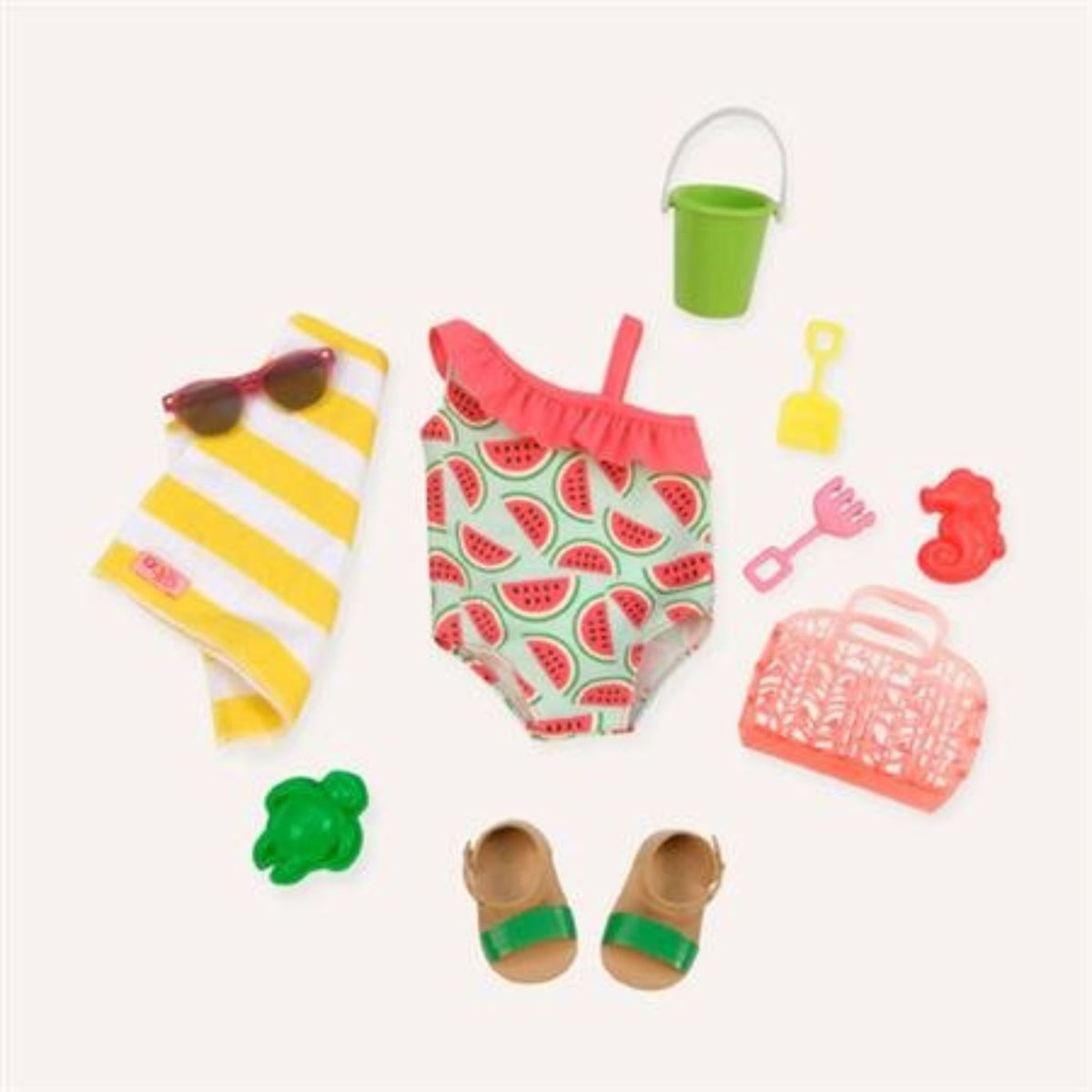 Our Generation Regular Outfit - - Watermelon Print Swimsuit