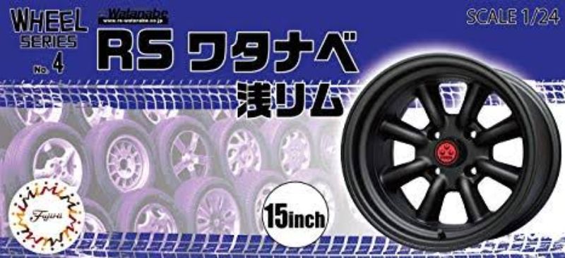 Plastic Kitset - Fujimi 1/24 W&T Set 15" Watanabe Shallow