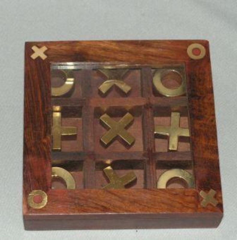 Tic Tac Toe Game -  Glass Top (13cm)