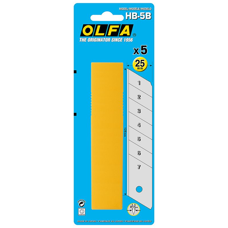 Standard Snap Off Blade  - 25mm X 5Pk - Olfa