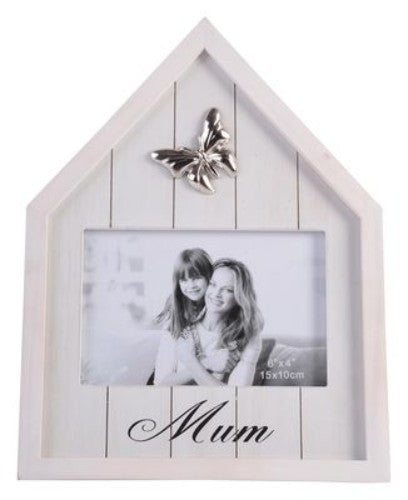 A 15 x 10 cm photo frame designed for house moms, featuring a charming and heartfelt design.