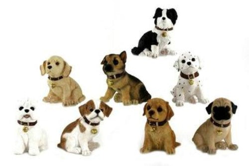 Ornament - Puppy with Gold Bell (Set of 8)