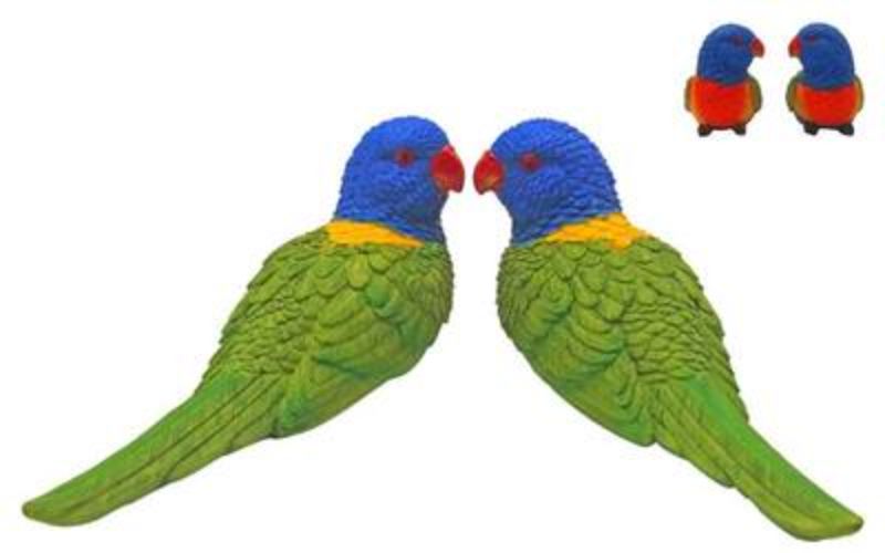 Ornament - Rainbow Lorikeet 14cm (Set of 8 Asstd)