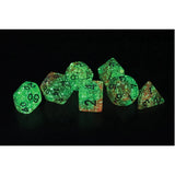 Sirius Dice - Lotus Glowworm Dice Set 7