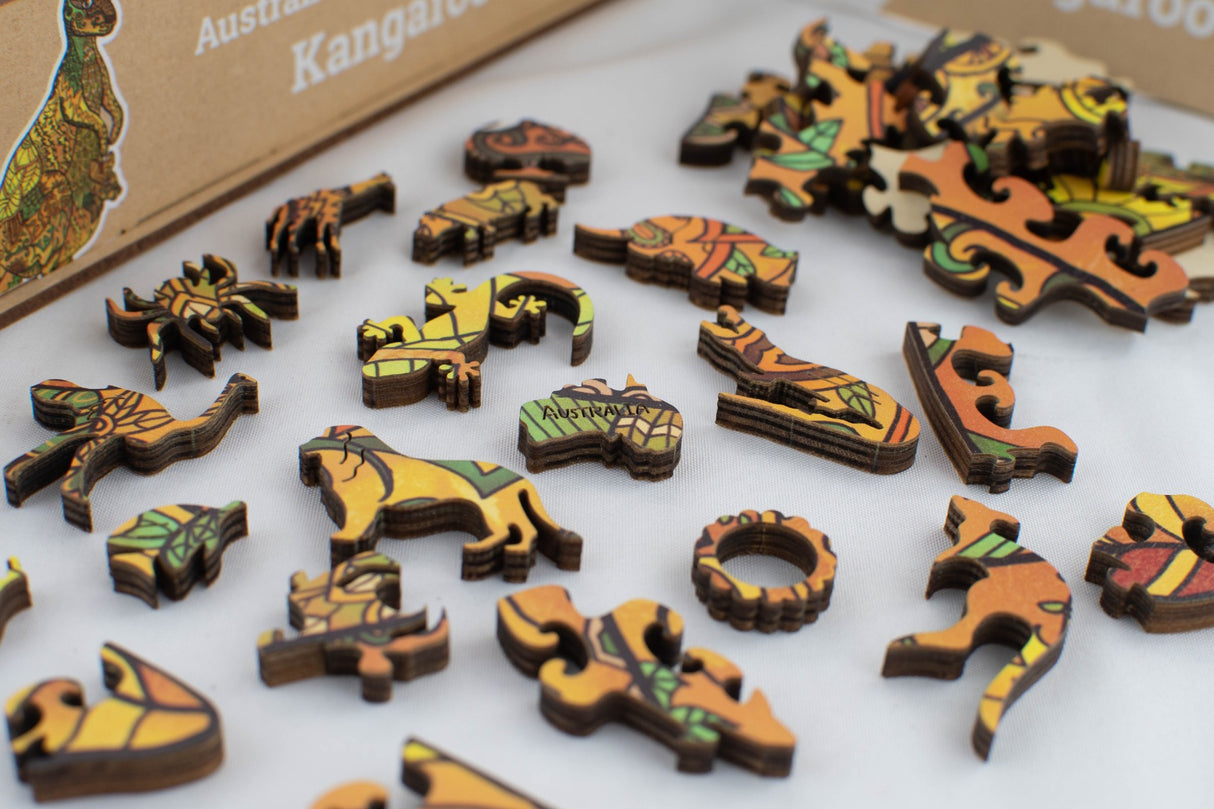 LPG Puzzles Wooden Oceania Animals Series 1 - Kangaroo