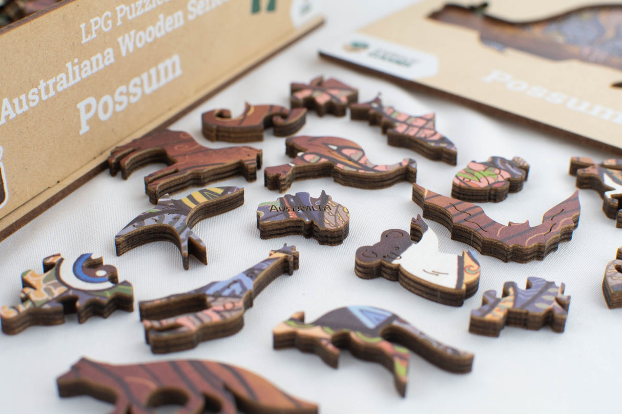 LPG Puzzles Wooden Oceania Animals Series 1 - Possum