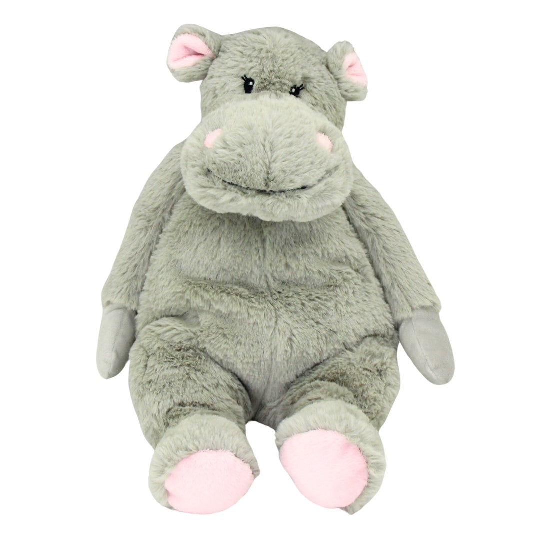 Soft Plush Toy -  Hattie Hippo. Floppy Grey Hippopotamus