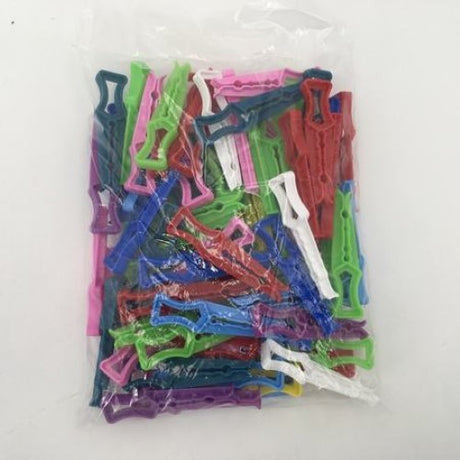 Durable clothes pegs pack of 50, perfect for organizing laundry and crafts, suitable for indoor and outdoor use.