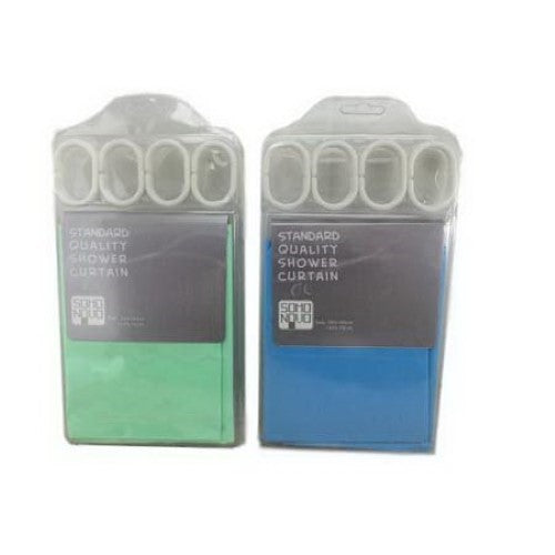 Stylish water-resistant shower curtains measuring 1.8m x 1.8m, perfect for residential or commercial use, pack of 12.