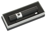 Durable aluminium LED torch with 3 bright bulbs, wrist strap, and gift box; compact for outdoor adventures and emergencies.