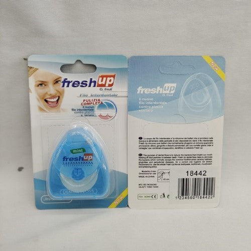 Pack of 12 rolls of 50m tooth floss for effective plaque removal and improved oral hygiene. Ideal for daily use.