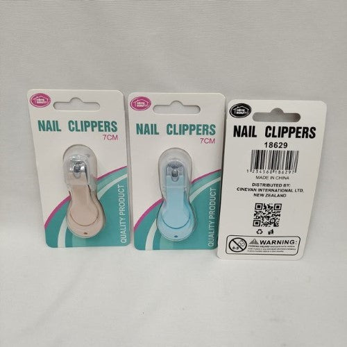 Pack of 12 high-quality 6.9cm nail clippers featuring stainless steel blades for precise, efficient nail care.