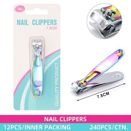 Set of 12 ergonomic 7.8cm nail clippers featuring durable stainless steel blades for smooth, precise grooming.