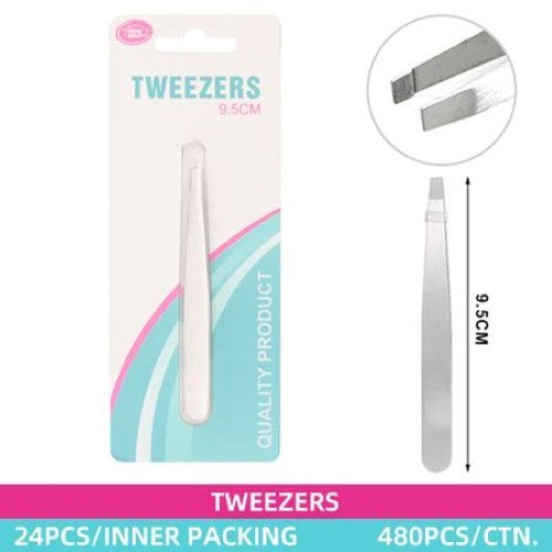 9.5cm Tweezers (24pcs/Box) - Pack of 24