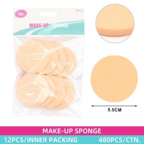 Colorful pack of 12 makeup sponges for flawless foundation, concealer, and contour application, suitable for all skin types.