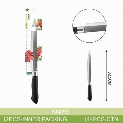 A pack of 12 versatile 32.5cm knives with stainless steel blades and ergonomic handles for precision cutting in kitchens.