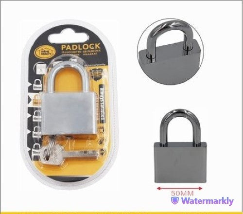 Durable 50MM padlocks pack of 6, rust-resistant and reliable for securing valuables indoors and outdoors.
