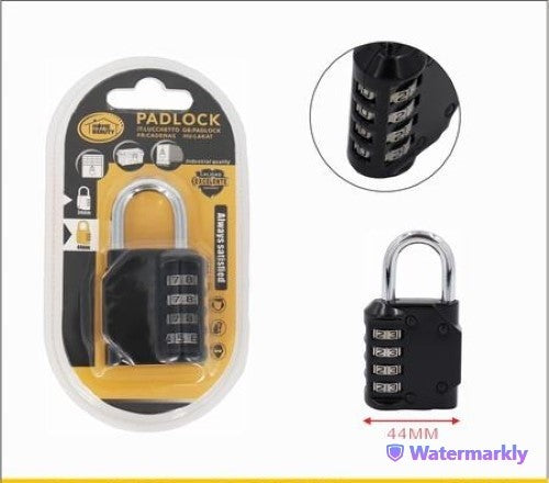 Set of 6 durable 43MM padlocks, perfect for securing lockers, gates, and bags against theft.