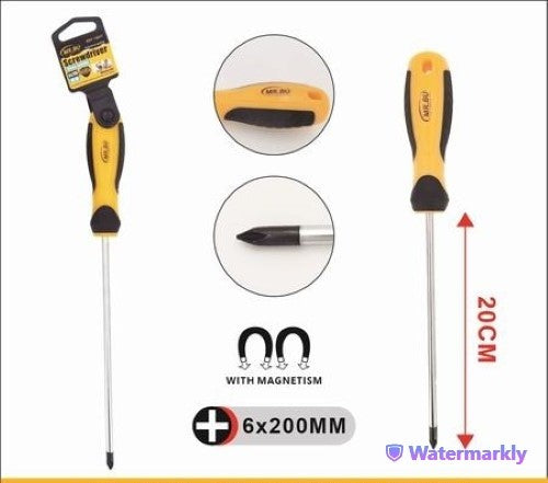 Pack of 12 cross screwdrivers (6*20MM) for DIY and professional use, featuring durable materials for enhanced grip and control.