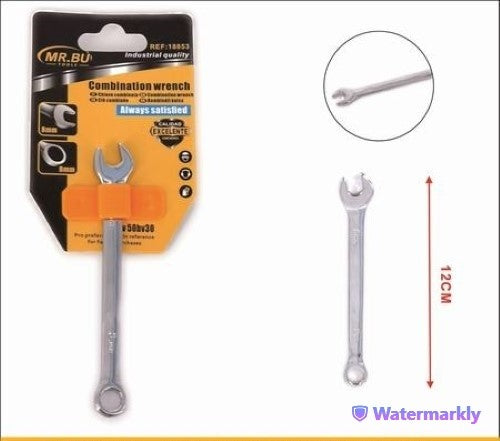Set of 12 adjustable wrenches (8MM) featuring a robust design, non-slip grip, and versatile for various tasks.