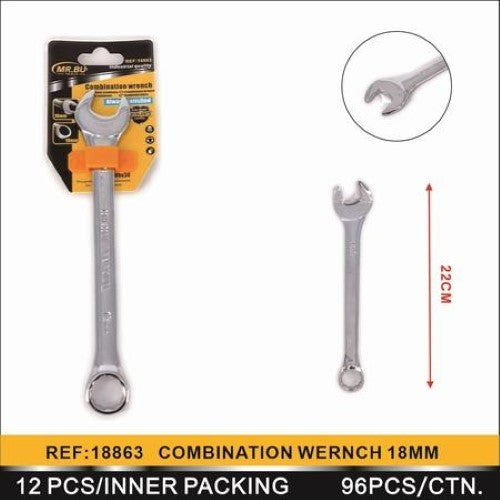 Set of 12 adjustable wrenches (18MM) featuring durable construction and versatile grip for various nuts and bolts.