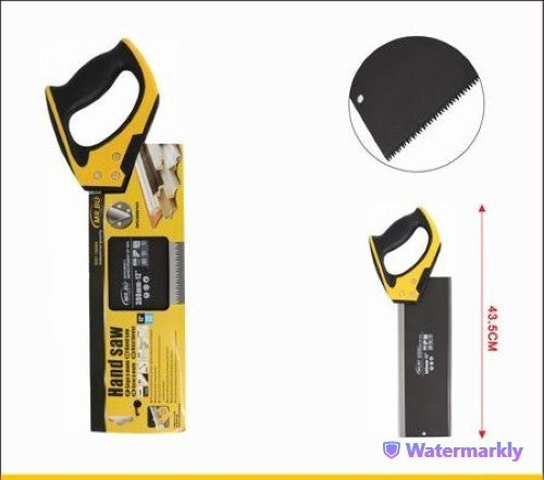 Set of 12 back saws with plastic handles, 12 inches long, ideal for precise cuts in wood and plywood.