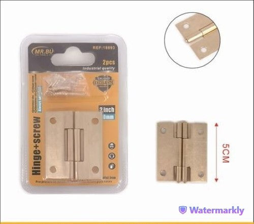 Durable 2-inch hinges in a pack of 12, perfect for DIY projects, furniture assembly, and home improvement.
