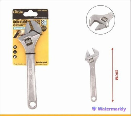 Set of 6 durable 20cm (8 inch) wrenches for versatile fastening and loosening tasks, perfect for professionals and DIY projects.