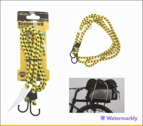 Pack of 12 durable 8MM x 100CM bungee straps for secure fastening in outdoor and DIY projects.