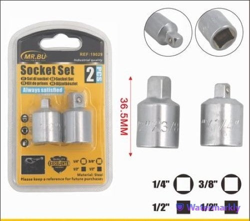Premium 2pcs Socket Set (36.5mm) - Pack of 12, durable and versatile for automotive and machinery repairs.