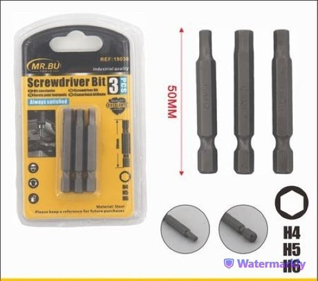 Pack of 12 screwdriver bits (50MM, PZ1-PZ2-PZ3) for precise fastening in various applications, ideal for DIY and professionals.