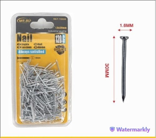 Pack of 12 durable screws (1.6*30MM) for reliable fastening in woodworking and construction projects.