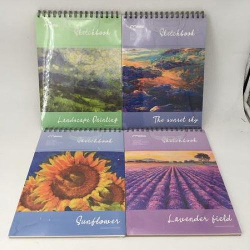 Pack of 12 premium sketch books, 29*21CM, 130g, 30 pages each, perfect for artists and doodlers to unleash creativity.