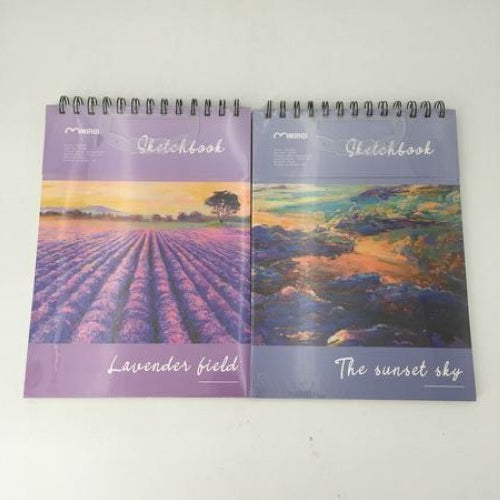 Set of 12 premium sketchbooks, each 25*18CM with 30 pages of 130g paper, ideal for various artistic mediums and on-the-go sketching.